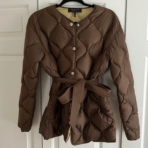 Rag & Bone Rudy Quilted Liner Jacket in Brown